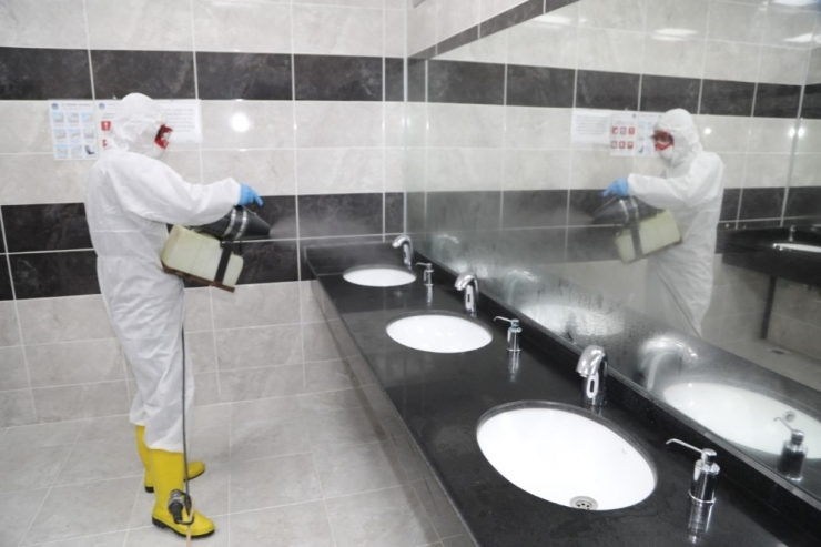 Battalgazi Belediye Binası Dezenfekte Edildi