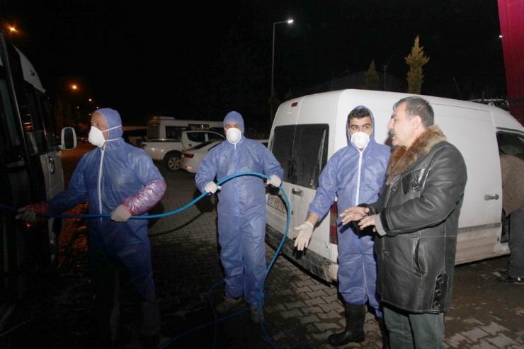 Ahlat’ta Korona Virüse Karşı Dezenfekte Çalışması