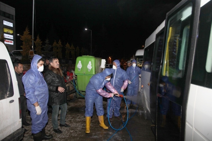 Ahlat’ta Korona Virüse Karşı Dezenfekte Çalışması