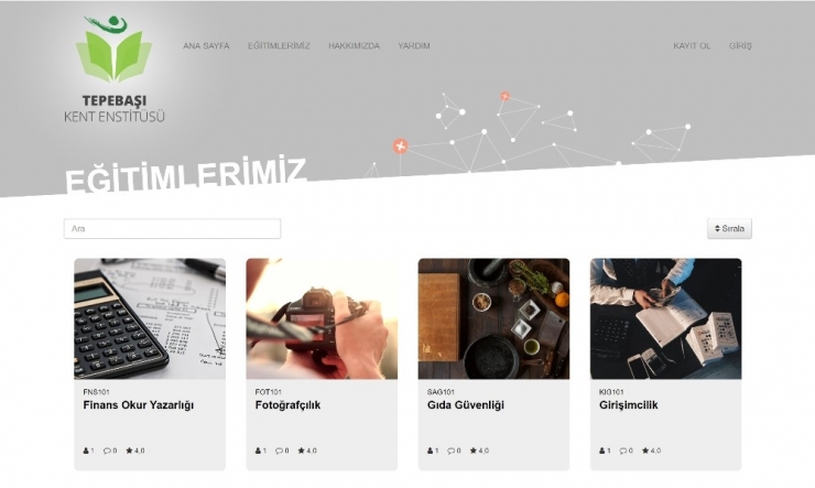 Tepebaşı Kent Enstitüsünde Online Eğitimler Sürüyor