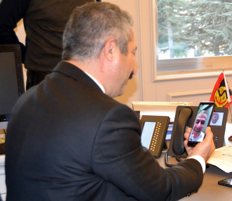 Eskişehir Emniyet Müdürü Dinç, Abd’de Emniyet Müdürlüğü Yapan Bayçora İle Görüştü