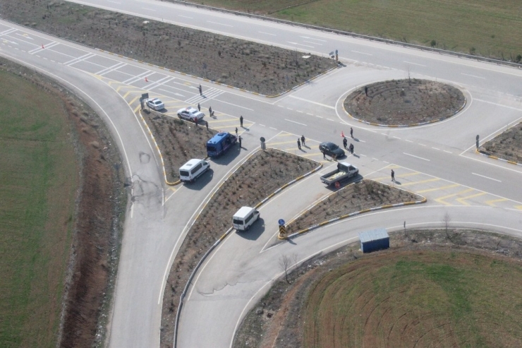 Afyonkarahisar’da Helikopter Destekli Asayiş Ve Trafik Denetimi