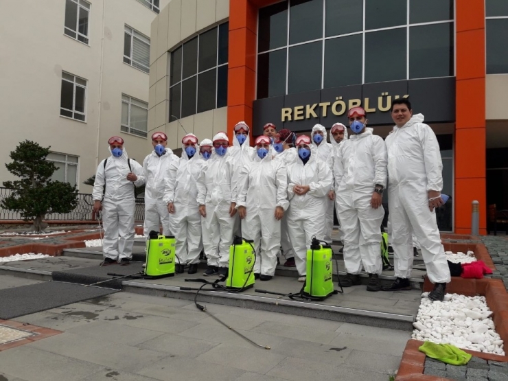 Alkü’de Dezenfekte Yapıldı