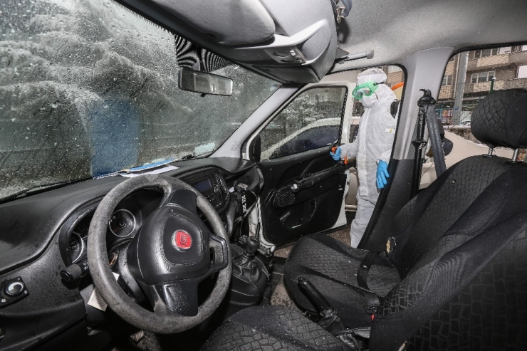 Polis Araçlarına Dezenfekte