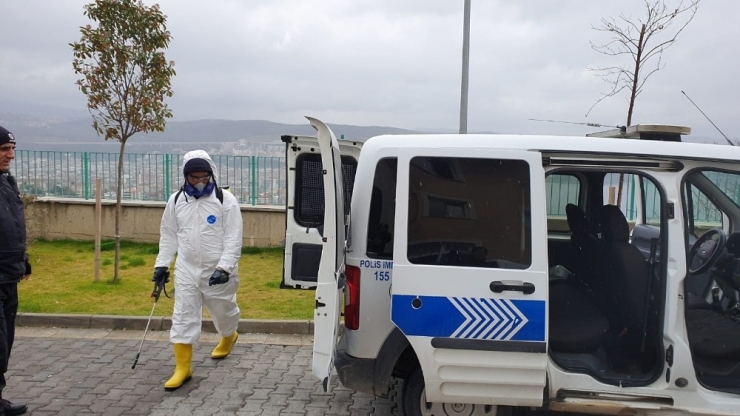 Polis Araçlarına Korona Virüsü Tedbiri