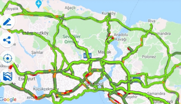 İstanbul’da Trafiğe Korona Virüs Etkisi