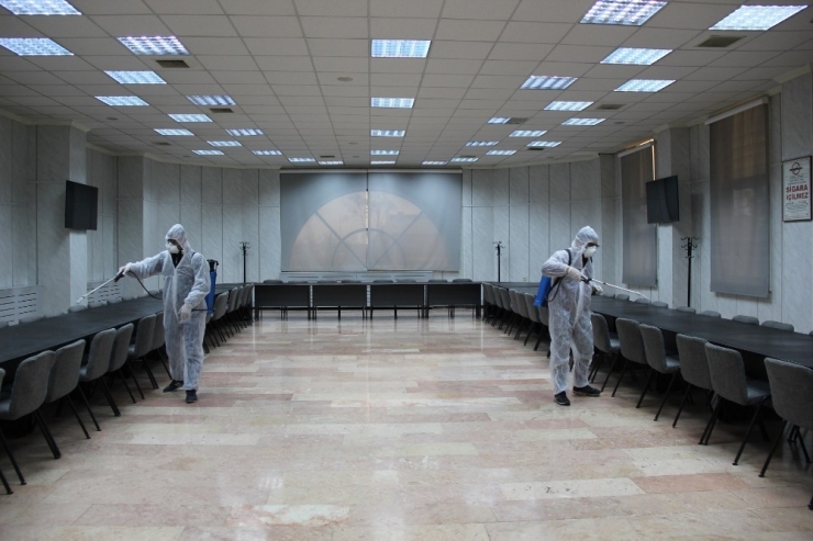 Gaziantep Ticaret Borsası Dezenfekte Edildi
