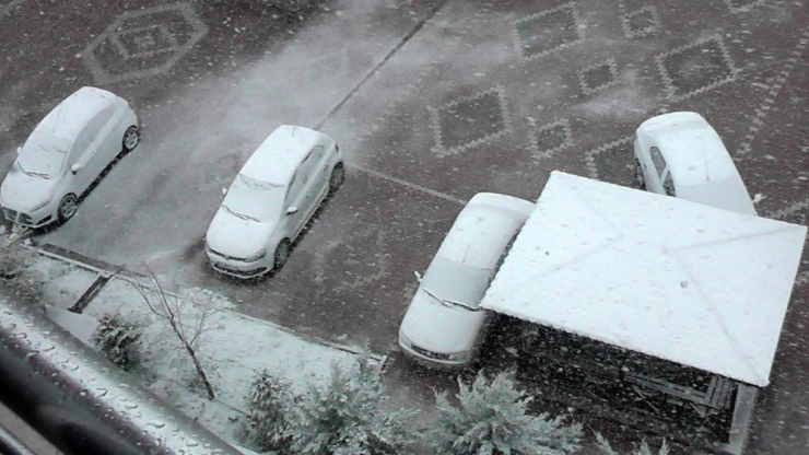 Kulu’da Dolu Ve Kar Yağışı Etkili Oldu