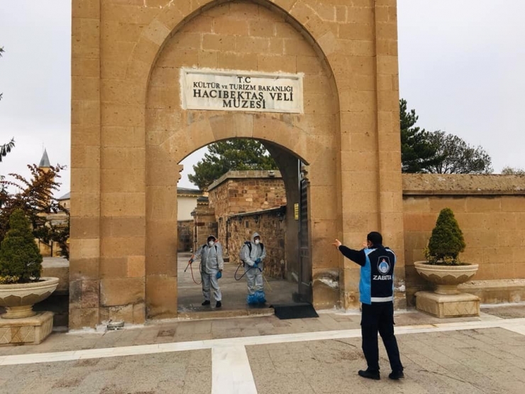 Hacıbektaş Veli Müzesi Dezenfekte Edildi
