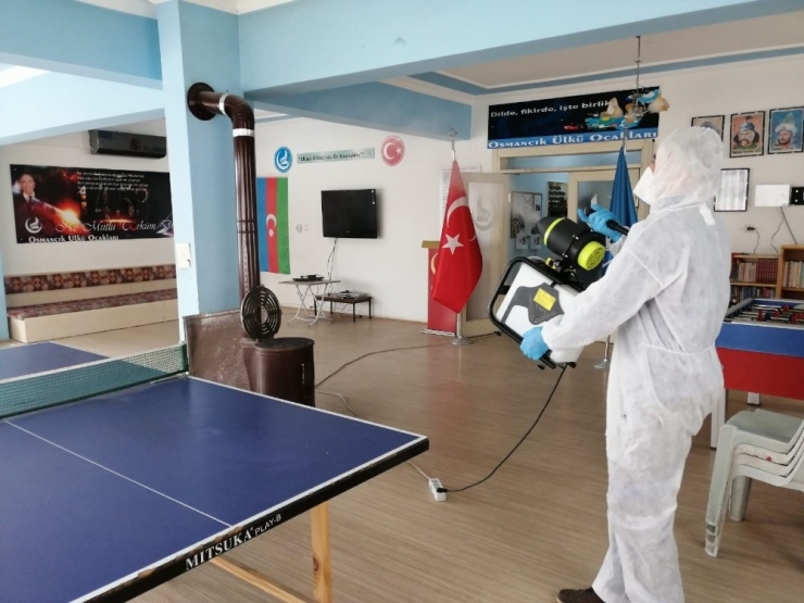 Osmancık’ta Corona Virüse Karşı İlaçlama Yapıldı