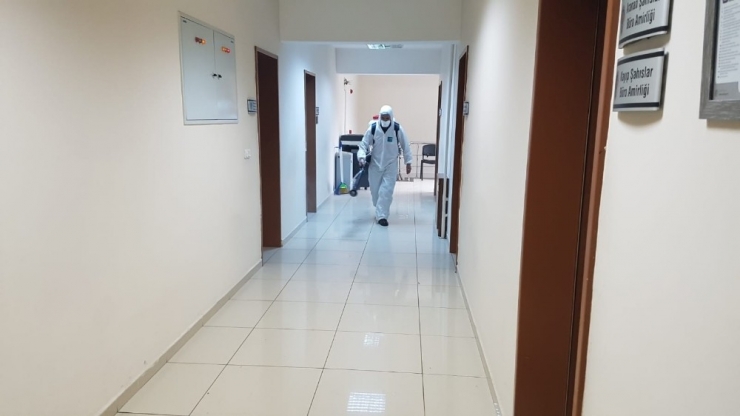 İl Emniyet Müdürlüğü Binaları Dezenfekte Edildi