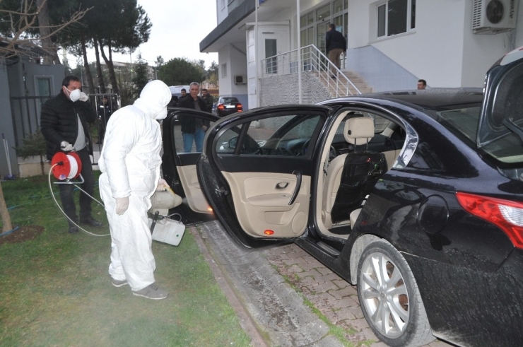Emniyet Binası Ve Araçlar Dezenfekte Edildi