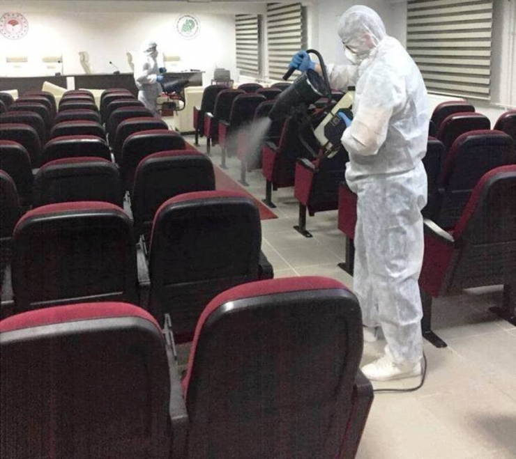 Dkmp Aydın Şubesi Dezenfekte Edildi