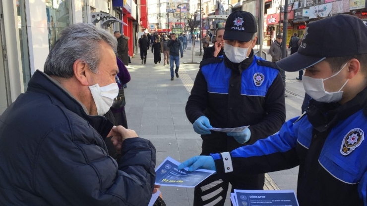 Polisten Broşürlü "Korona Virüs" Uyarısı