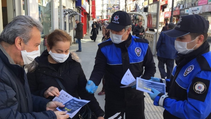 Polisten Broşürlü "Korona Virüs" Uyarısı