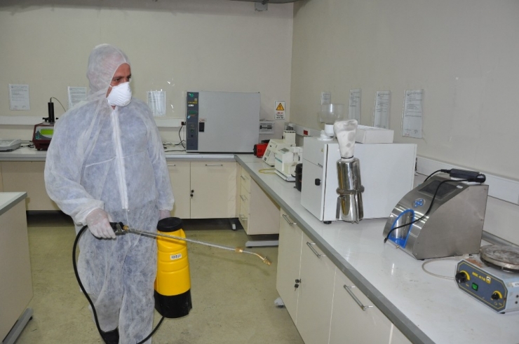 Etb’de Koronavirüs’e Karşı Tedbir Amaçlı Dezenfekte Çalışması Yapıldı