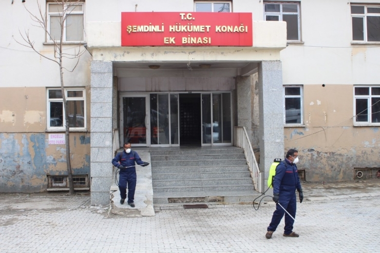 Şemdinli’de Dezenfekte Çalışması