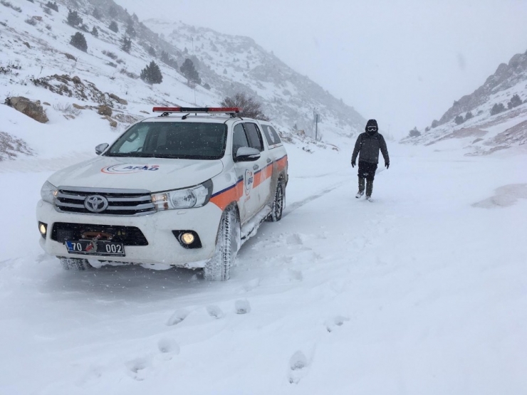 Karaman’da Kayıp Şahıs İçin Arama Kurtarma Çalışması Başlatıldı