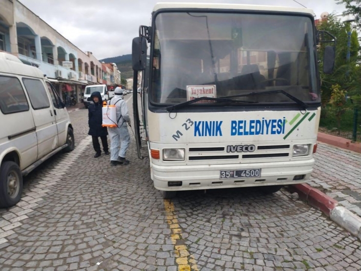 Kınık Ve Çiğli’de Koronavirüsüne Karşı Dezenfekte