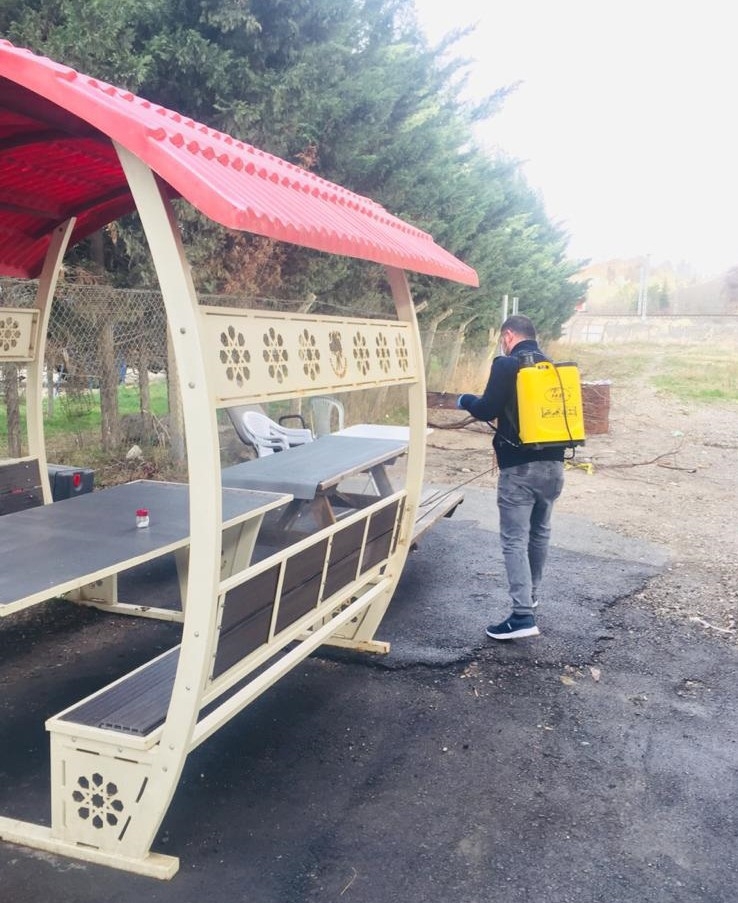 Ankara’da Karakollar Ve Polis Noktaları Dezenfekte Ediliyor