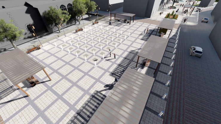 Kurşunlu Camii Meydanıyla Bütünleşiyor