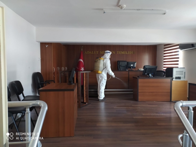 Sinop Adliyesi’nde Korona Virüsü Önlemleri