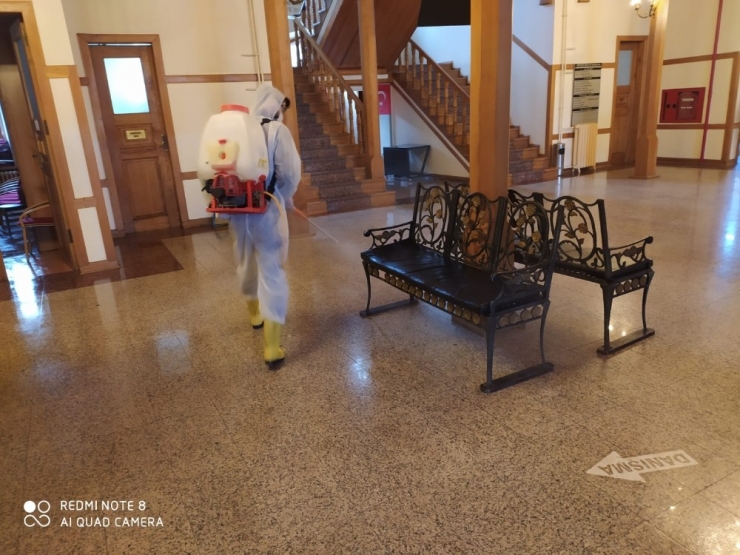 Sinop Adliyesi’nde Korona Virüsü Önlemleri