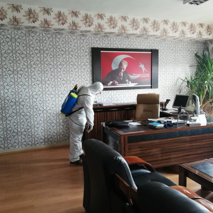 Erciş’te Dezenfekte Çalışması