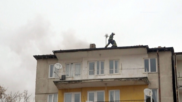 Aksaray’da Baca Yangını