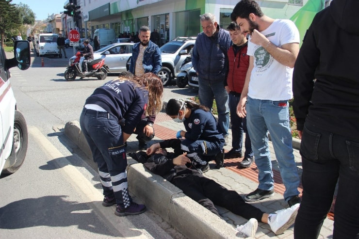Alanya’da Otomobille Motosiklet Çarpıştı: 1 Yaralı