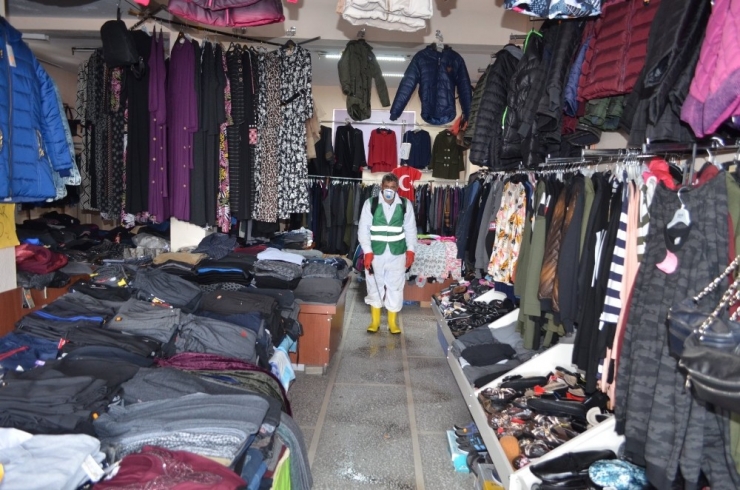 Bünyan Belediyesi İlçedeki Tüm Dükkanları Dezenfekte Ediyor