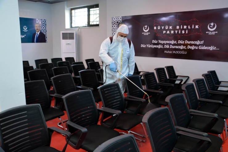 Bbp Genel Merkezi Korona Virüse Karşı Dezenfekte Edildi