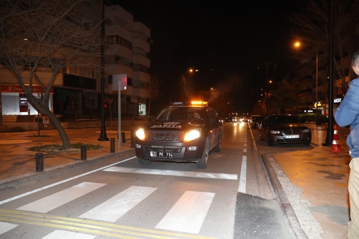 Pamukkale Cadde Ve Sokaklarında Korona Dezenfektesi