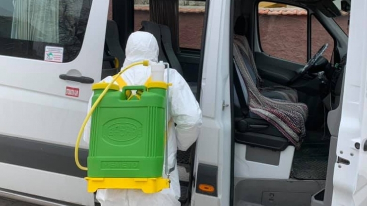 Keskin’de ’Korona Virüsü’ne Karşı Dezenfekte Çalışmaları