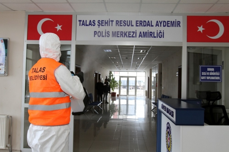 Talas’ta Koronavirüs Önlemleri Sürüyor