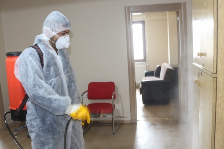 İha Bürosu Korona Virüsüne Karşı Dezenfekte Edildi