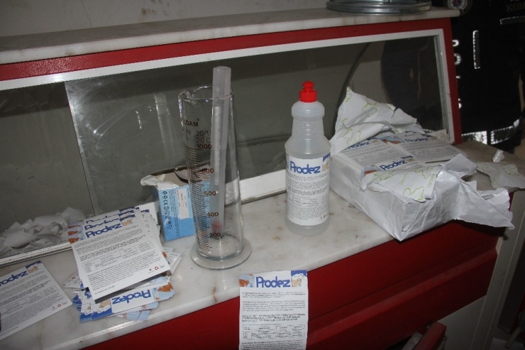 Adana’da Sahte Dezenfektan Operasyonu