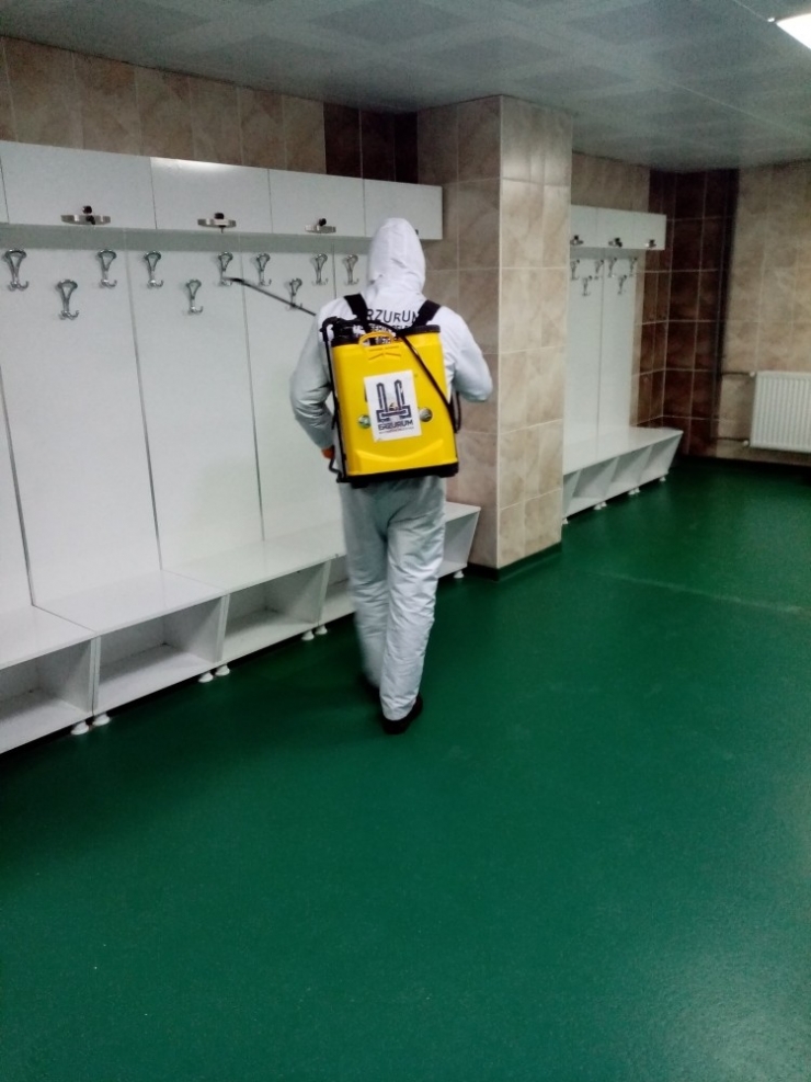 Büyükşehir, Stadı Dezenfekte Etti