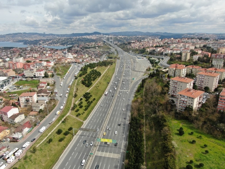 İstanbul Trafiğine "Korona Virüs" Etkisi Drone İle Görüntülendi