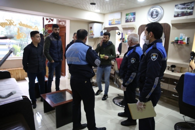 Haliliye Zabıtasından Kuaförlere Uyarı