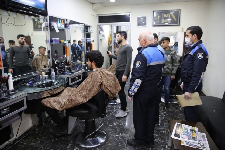 Haliliye Zabıtasından Kuaförlere Uyarı