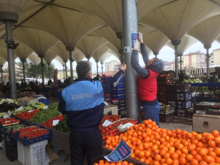 Pazar Esnafına Korona Virüs Anlatıldı