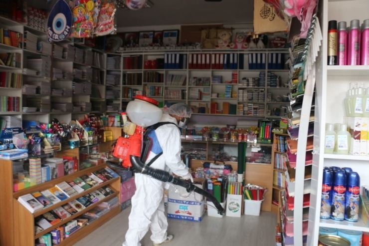 Aşkale’de Dezenfekte Çalışmaları Devam Ediyor