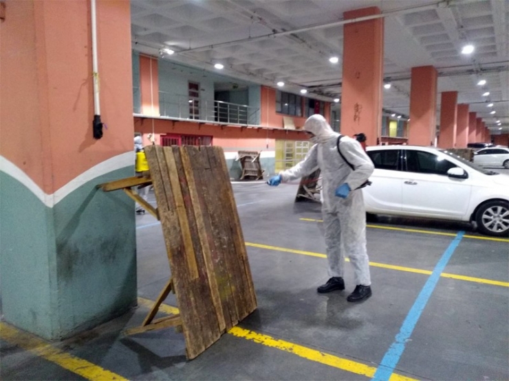 Barampaşa’da ‘Korona’ Dezenfeksiyonu