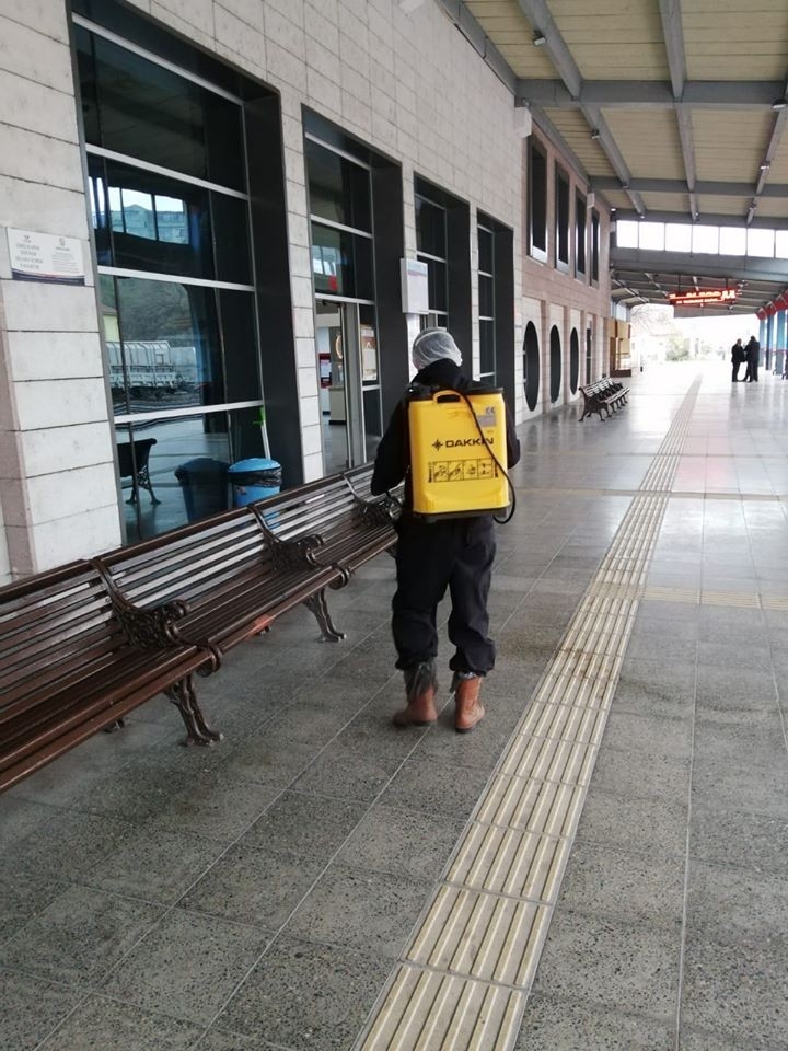 Gar Müdürlüğü’nde Dezenfeksiyon Önlemleri