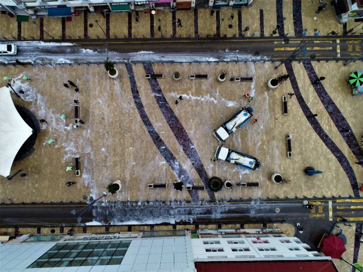 Ordu’nun Sokaklarında Dezenfekte Çalışmaları