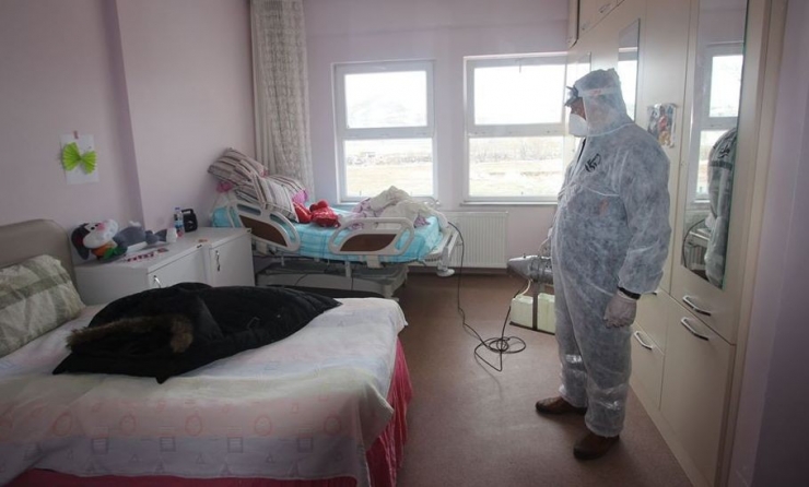 Bayburt’ta Kamu Kurumları Dezenfekte Edildi