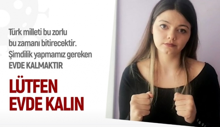 Bozüyük’ten İşaret Dilinde Evde Kalın Çağrısı