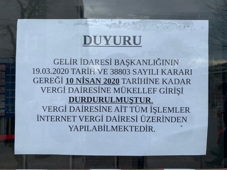 Vergi Dairelerinde Korona Virüsüne İnteraktif Önlem