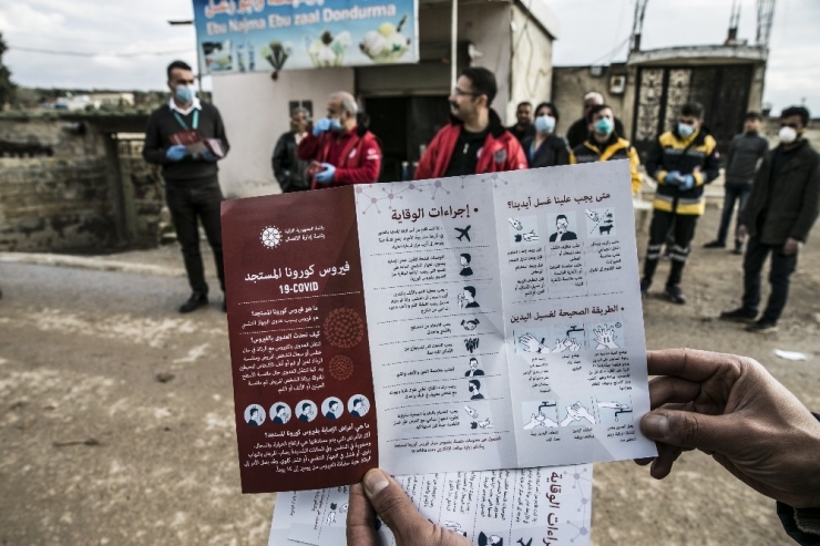 Türkiye’den Suriye’nin Kuzeyinde Korona Virüse Karşı Bilgilendirme Çalışması